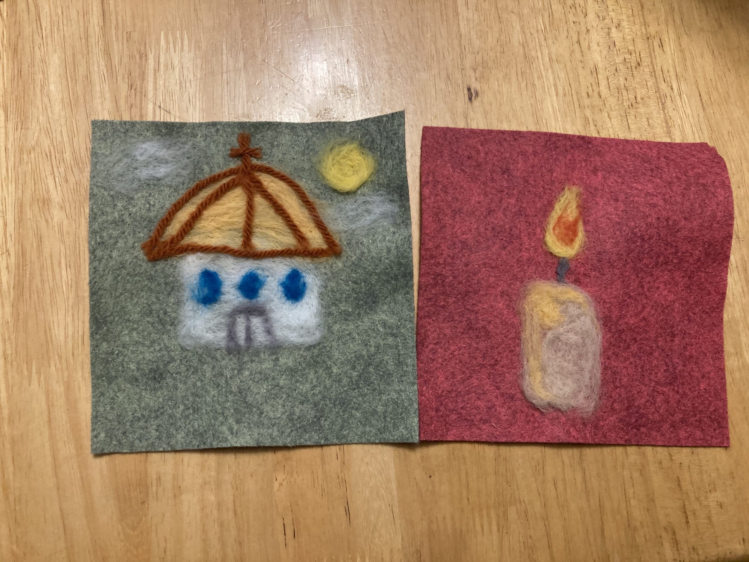 Felted Children’s Book Pages