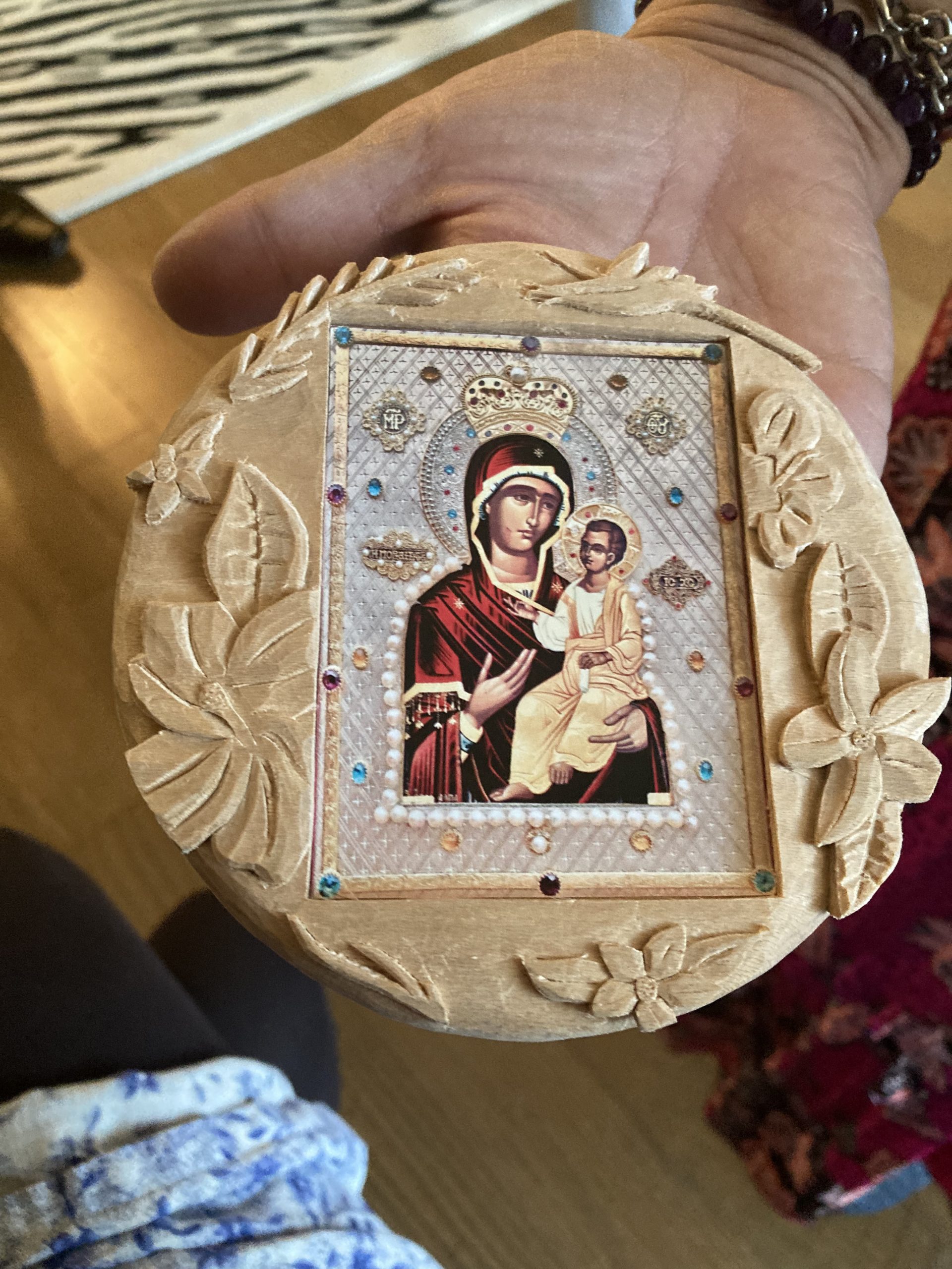 Carved Hawaiian Icon Frame